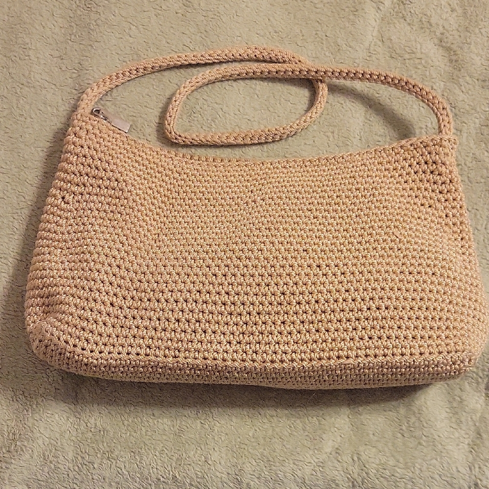 Elegant Tan Woven Mini Bag